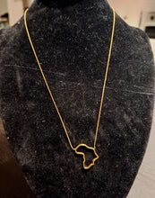 Load image into Gallery viewer, Ghana Gold-Plated Africa Pendant Necklaces