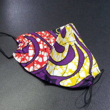 Load image into Gallery viewer, 'Purple Power' Ankara Glam Face Mask (& Set)