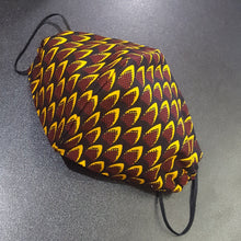 Load image into Gallery viewer, 'Fish Scales' Ankara Glam Face Mask