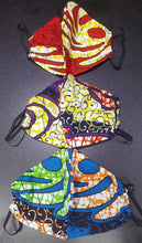 Load image into Gallery viewer, 'Purple Power' Ankara Glam Face Mask (& Set)