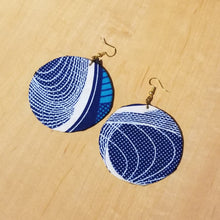 Load image into Gallery viewer, Kitenge (Ankara) Circle Earrings