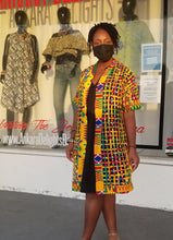 Load image into Gallery viewer, Woven Kente Lattice Jacket