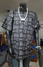 Load image into Gallery viewer, Men's Mud Print Dashiki Top & Cap