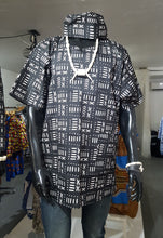 Load image into Gallery viewer, Men's Mud Print Dashiki Top & Cap