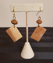 Load image into Gallery viewer, Kenyan African Wood Earrings