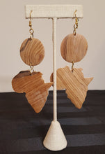 Load image into Gallery viewer, Kenyan African Wood Earrings