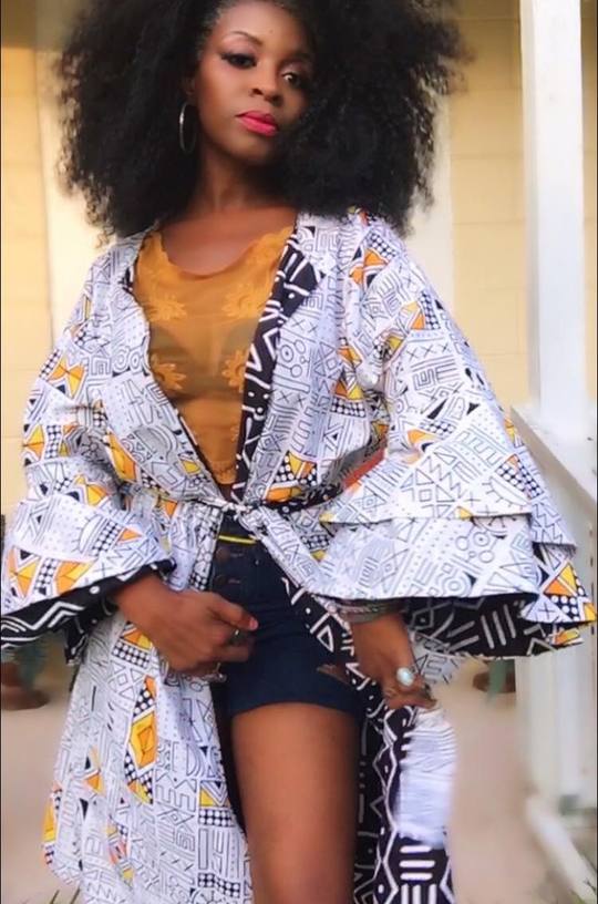 Reversible African Print Kimono Jacket Ankara Delights