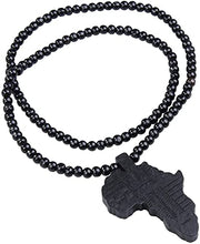 Load image into Gallery viewer, Wooden Africa Necklace