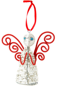 Holiday Ornament: Zulu Hand Beaded Angel