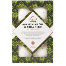 Load image into Gallery viewer, Nubian Heritage: Abyssinian Oil & Chia Seed Bath Bombs (Set of 6)
