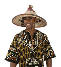 Load image into Gallery viewer, Unisex Fulani Straw Hat - Adult & Kids Size