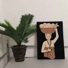 Load image into Gallery viewer, Nigerian Black Velvet Wood Art --- *New Styles Added*