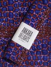 Load image into Gallery viewer, 'Blue African Leopard' Head Wrap (2 yds)