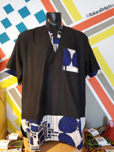 Load image into Gallery viewer, Men's Blue Geo Top