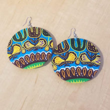 Load image into Gallery viewer, Kitenge (Ankara) Circle Earrings - Large