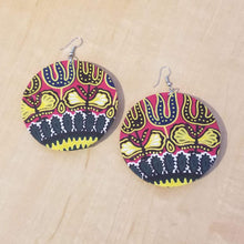 Load image into Gallery viewer, Kitenge (Ankara) Circle Earrings - Large