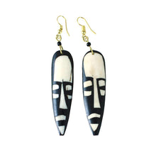 Load image into Gallery viewer, Batik African Mask Earrings