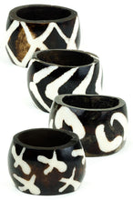 Load image into Gallery viewer, Batik Bone Napkin Rings