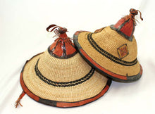 Load image into Gallery viewer, Unisex Fulani Straw Hat - Adult & Kids Size