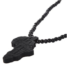 Load image into Gallery viewer, Wooden Africa Necklace
