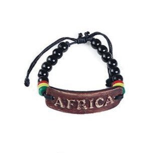 Adjustable Clay 'Africa' Bracelet