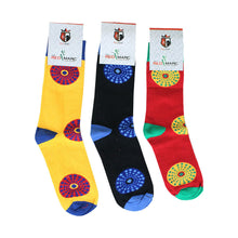 Load image into Gallery viewer, Unisex Ankara Circle Print Socks