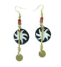 Load image into Gallery viewer, Kenyan Chic Bone & Brass Earrings