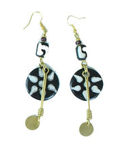 Load image into Gallery viewer, Kenyan Chic Bone & Brass Earrings