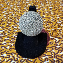 Load image into Gallery viewer, Adjustable Kenyan XL Hammered Golden Disc Ring