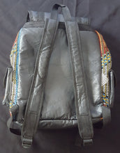 Load image into Gallery viewer, African Print &amp; Vegan Leather Backpacks