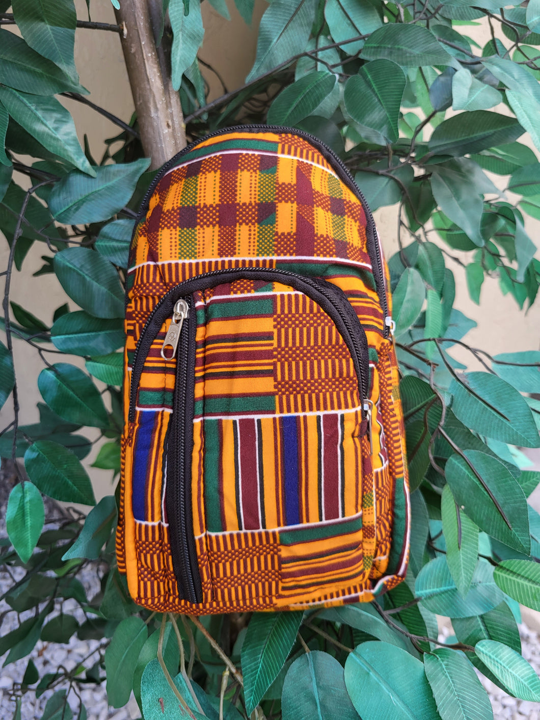 African Print Mini Backpacks
