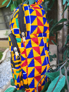 African Print Mini Backpacks