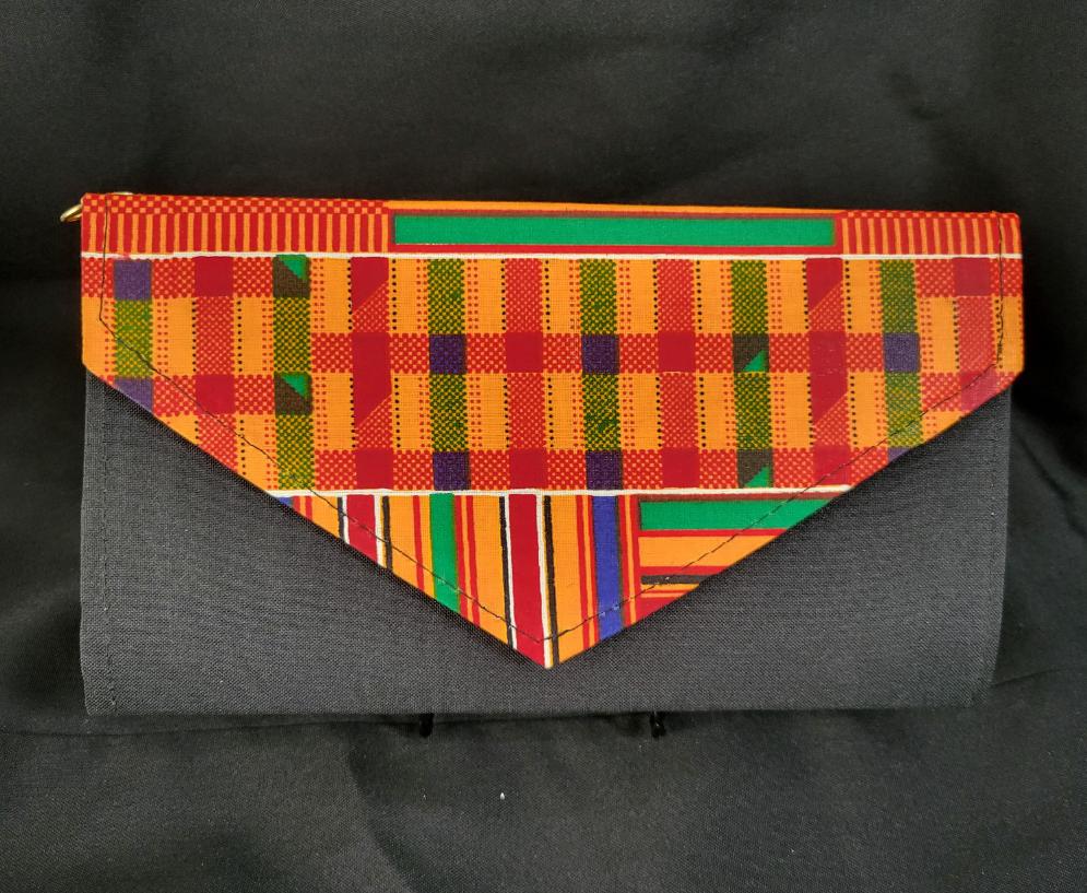 Kente Accent Clutch