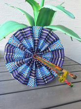 Load image into Gallery viewer, African Print Leather Folding Fans *RESTOCKED*