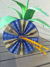 Load image into Gallery viewer, African Print Leather Folding Fans *RESTOCKED*