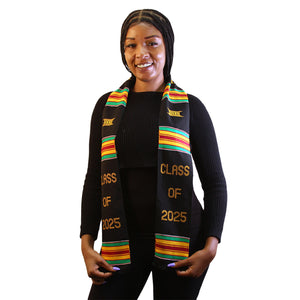 Ashanti Kente 'Class of 2025' Graduation Stole