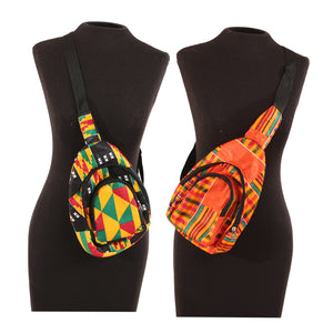 African Print Mini Backpacks