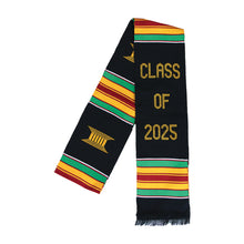 Load image into Gallery viewer, Ashanti Kente &#39;Class of 2025&#39; Graduation Stole