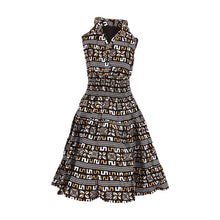 Load image into Gallery viewer, African Print Halter Dress - Mud Cloth