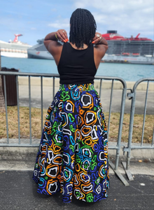 African Print Palazzo Pants - Color Rings