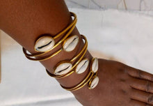 Load image into Gallery viewer, Kenyan Golden Cowry Cuffs