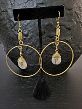Load image into Gallery viewer, Kenyan Cowry Hoop Earrings