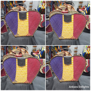 Raffia 'Heart' Handbags