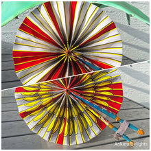 Load image into Gallery viewer, African Print Leather Folding Fans *RESTOCKED*