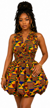 Load image into Gallery viewer, African Print Infinity Puff Dresses