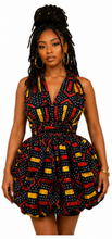 Load image into Gallery viewer, African Print Infinity Puff Dresses
