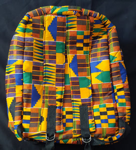 Kente Print Backpack