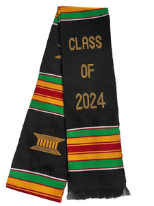 Ashanti Kente 'Class of 2024' Graduation Stole