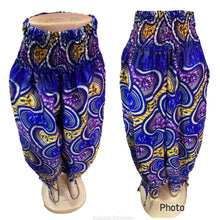 Load image into Gallery viewer, African Print Cutout Harem Pants