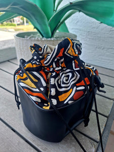 Ghanaian African Print Bucket Bag